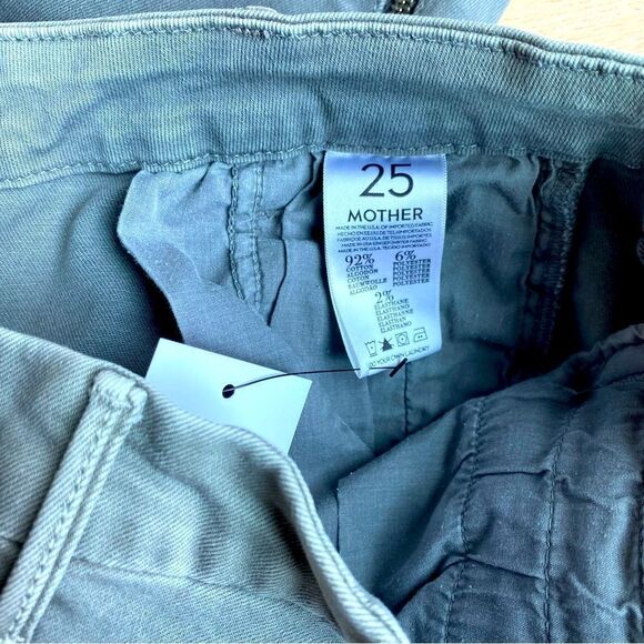 Mother Crop Zip Muse Jeans Size 25 Gray - Picture 4 of 6